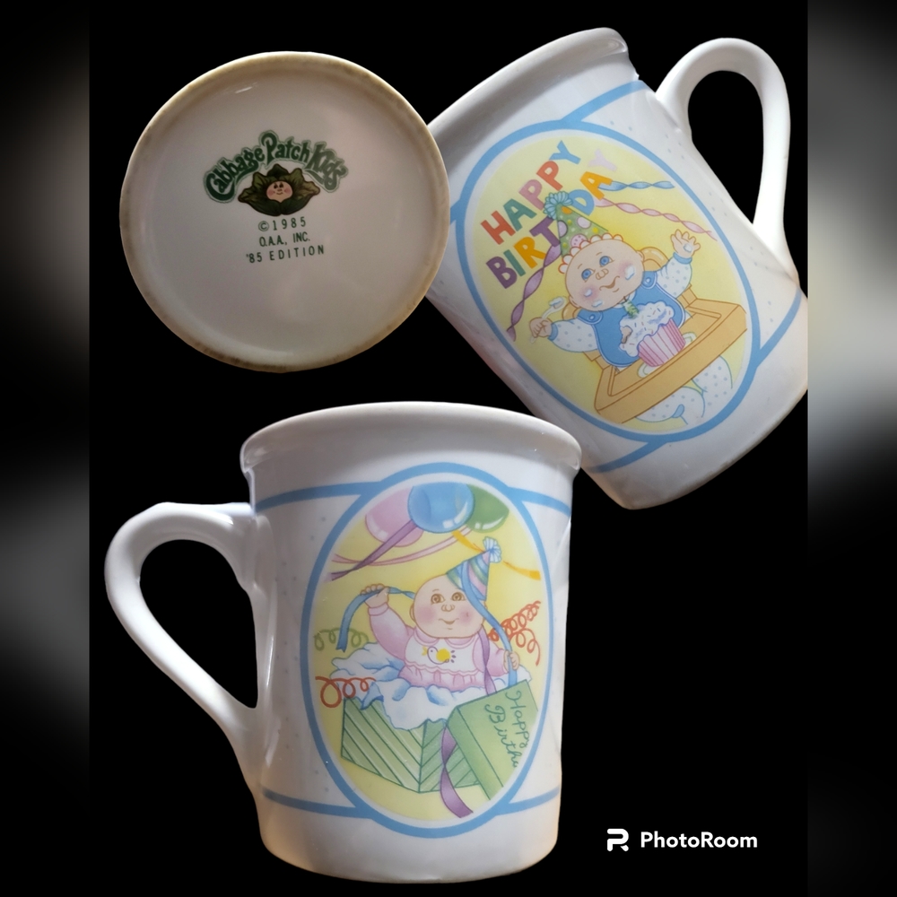 Vintage cabbage patch coffee mug 1985